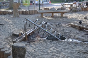 Wasserrad - Wasserspielplatz in Graal-Müritz