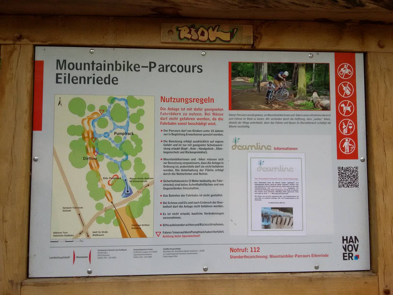 Spielplatz Mountainbike-Parcours Eilenriede in Hannover